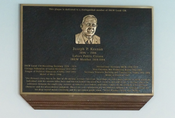 Joseph Keenan Plaque event 2019